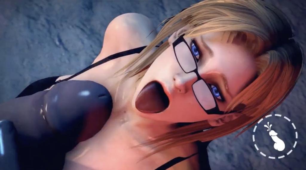 3D眼镜妹惨遭双头肮脏怪兽轮番侵犯